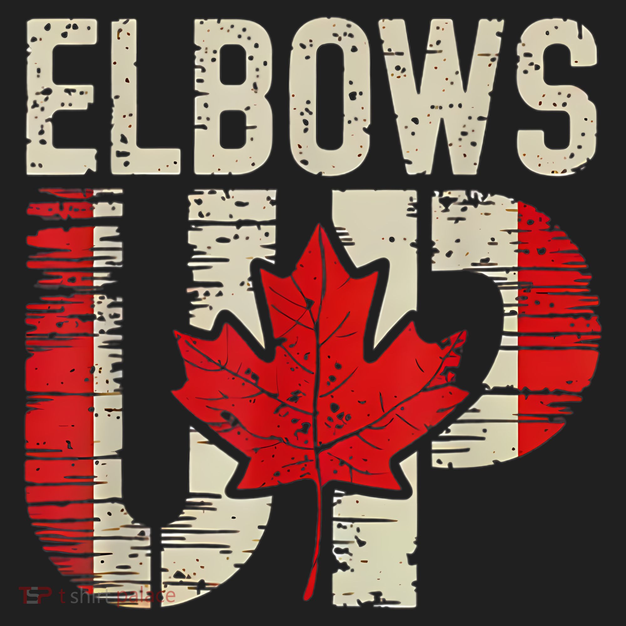 Elbows Up Canada Canadian Flag Retro Elbows Up Beanie