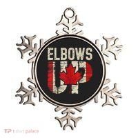 Elbows Up Canada Canadian Flag Retro Elbows Up Ornament thumb 0