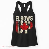 Elbows Up Canada Canadian Flag Retro Elbows Up Women's Tank Top thumb 0