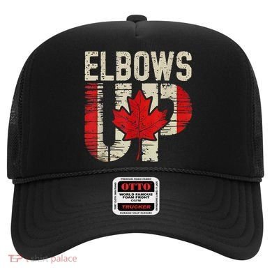 Elbows Up Canada Canadian Flag Retro Elbows Up Hat