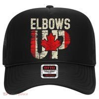 Elbows Up Canada Canadian Flag Retro Elbows Up Hat thumb 0