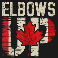 Elbows Up Canada Canadian Flag Retro Elbows Up Toddler Hoodie thumb 2