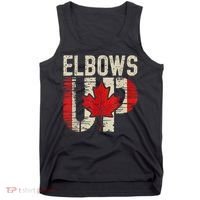 Elbows Up Canada Canadian Flag Retro Elbows Up Tank Top thumb 0