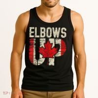 Elbows Up Canada Canadian Flag Retro Elbows Up Tank Top thumb 3