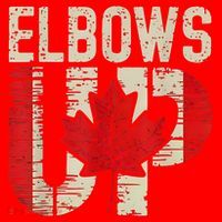 Elbows Up Canada Canadian Flag Retro Elbows Up Santa Hat thumb 1