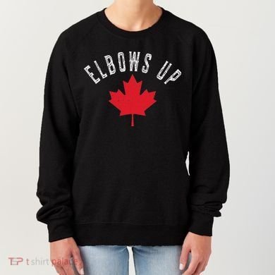 Elbows Up Canada True North Strong And Free Women's Sweatshirt