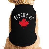 Elbows Up Canada True North Strong And Free Doggie Tank thumb 0