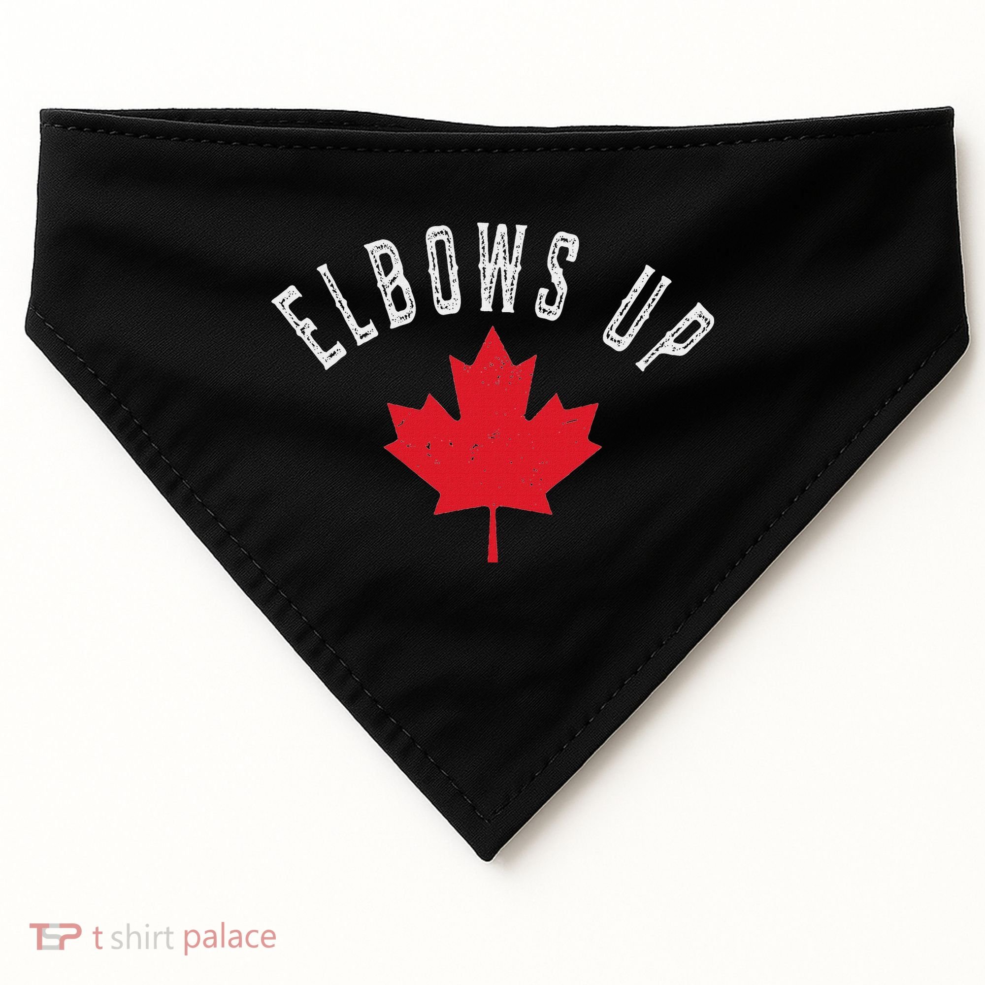 Elbows Up Canada True North Strong And Free USA-Made Doggie Bandana