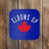 Elbows Up Canada True North Strong And Free Coaster thumb 0