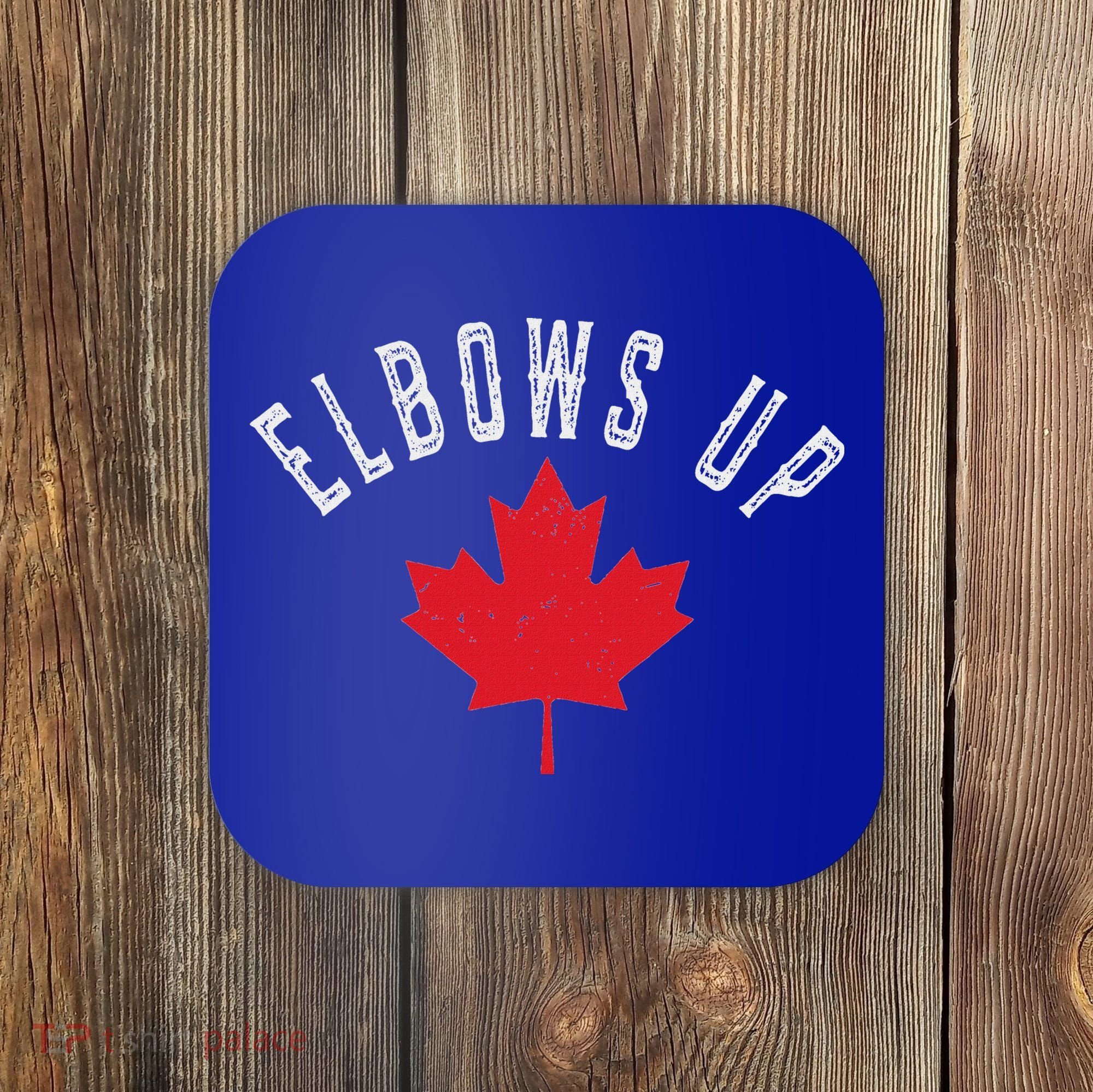 Elbows Up Canada True North Strong And Free Coaster