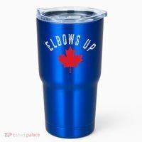 Elbows Up Canada True North Strong And Free Tumbler thumb 0