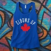 Elbows Up Canada True North Strong And Free Women's Tank Top thumb 3