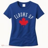 Elbows Up Canada True North Strong And Free Women's T-Shirt thumb 0