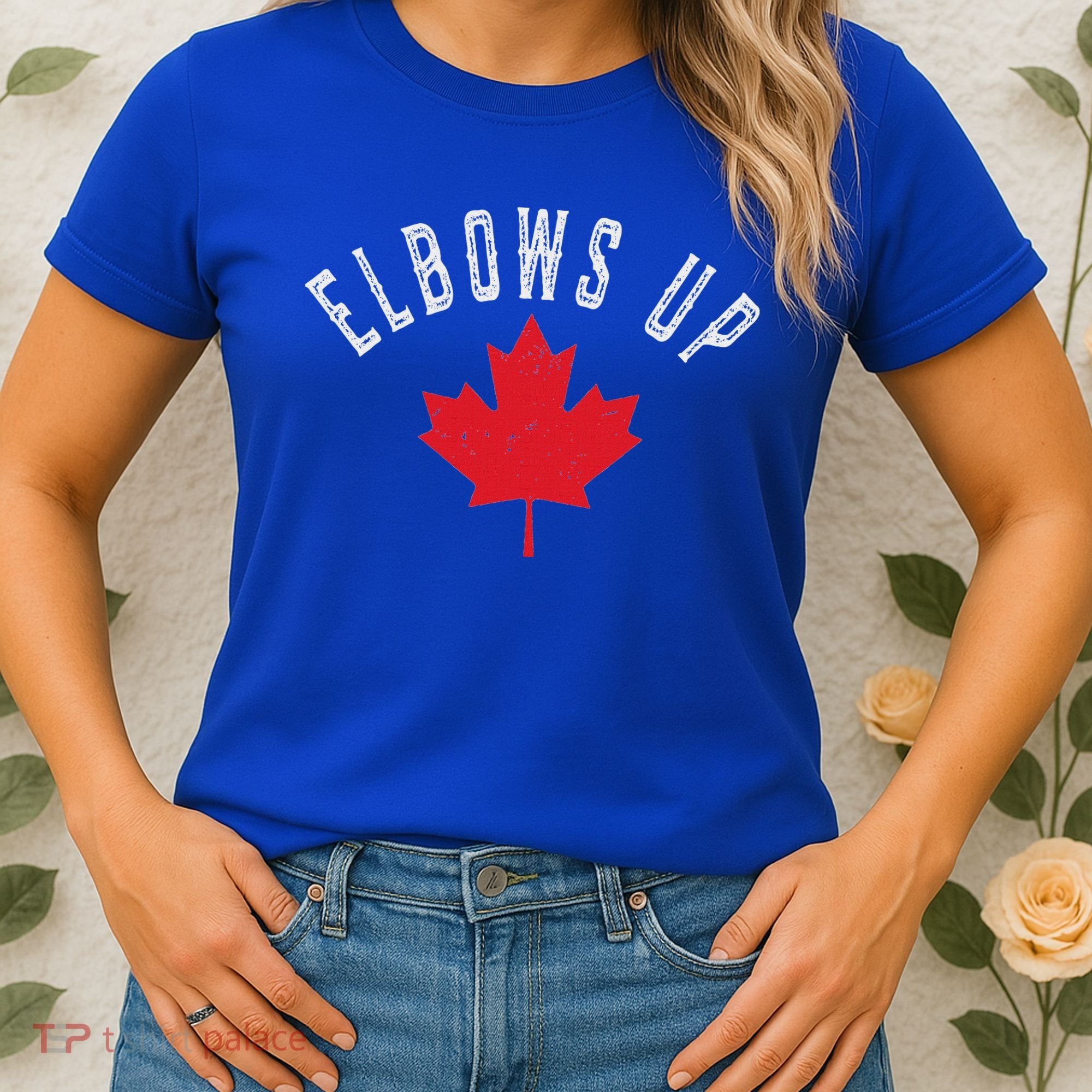 Elbows Up Canada True North Strong And Free Women's T-Shirt
