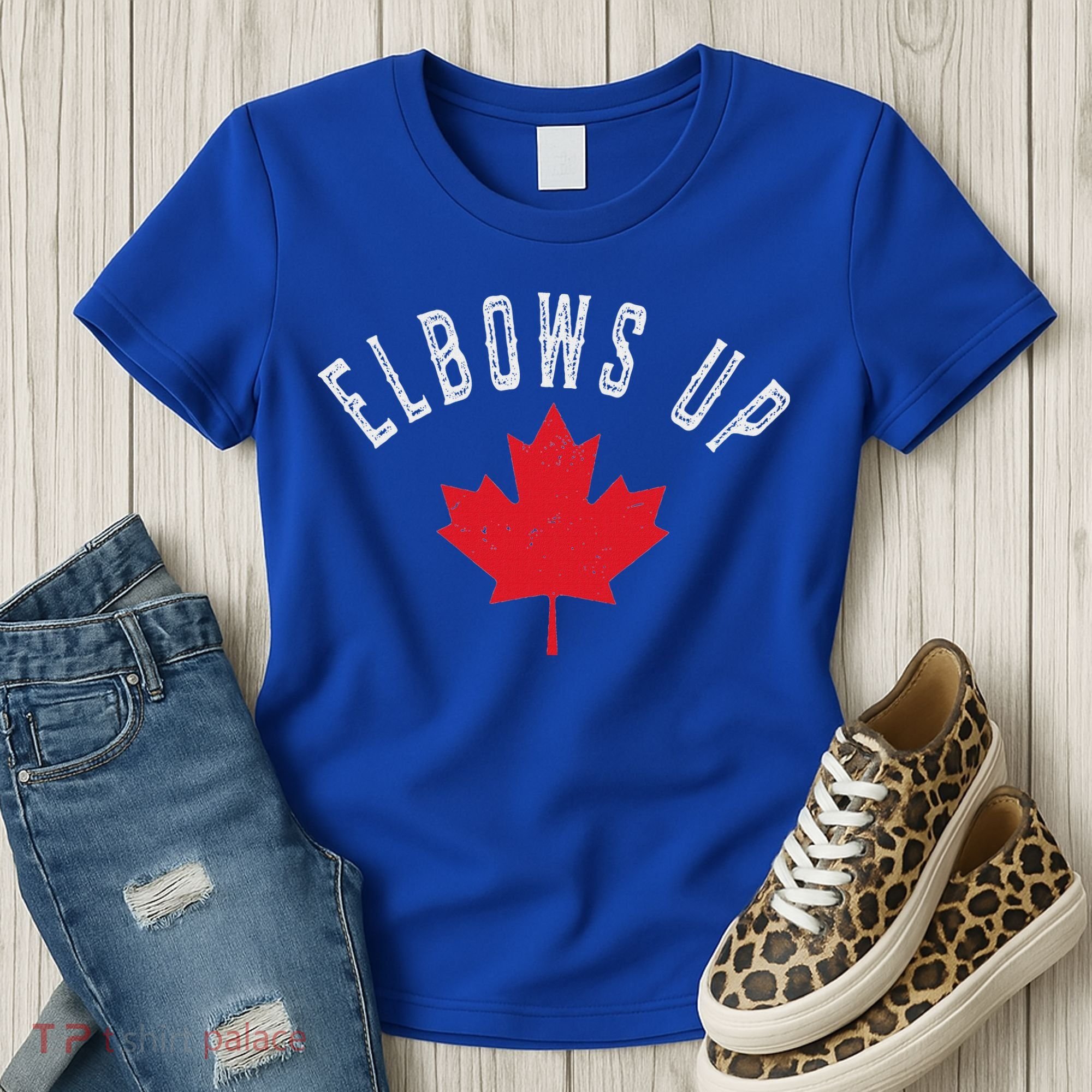 Elbows Up Canada True North Strong And Free Women's T-Shirt