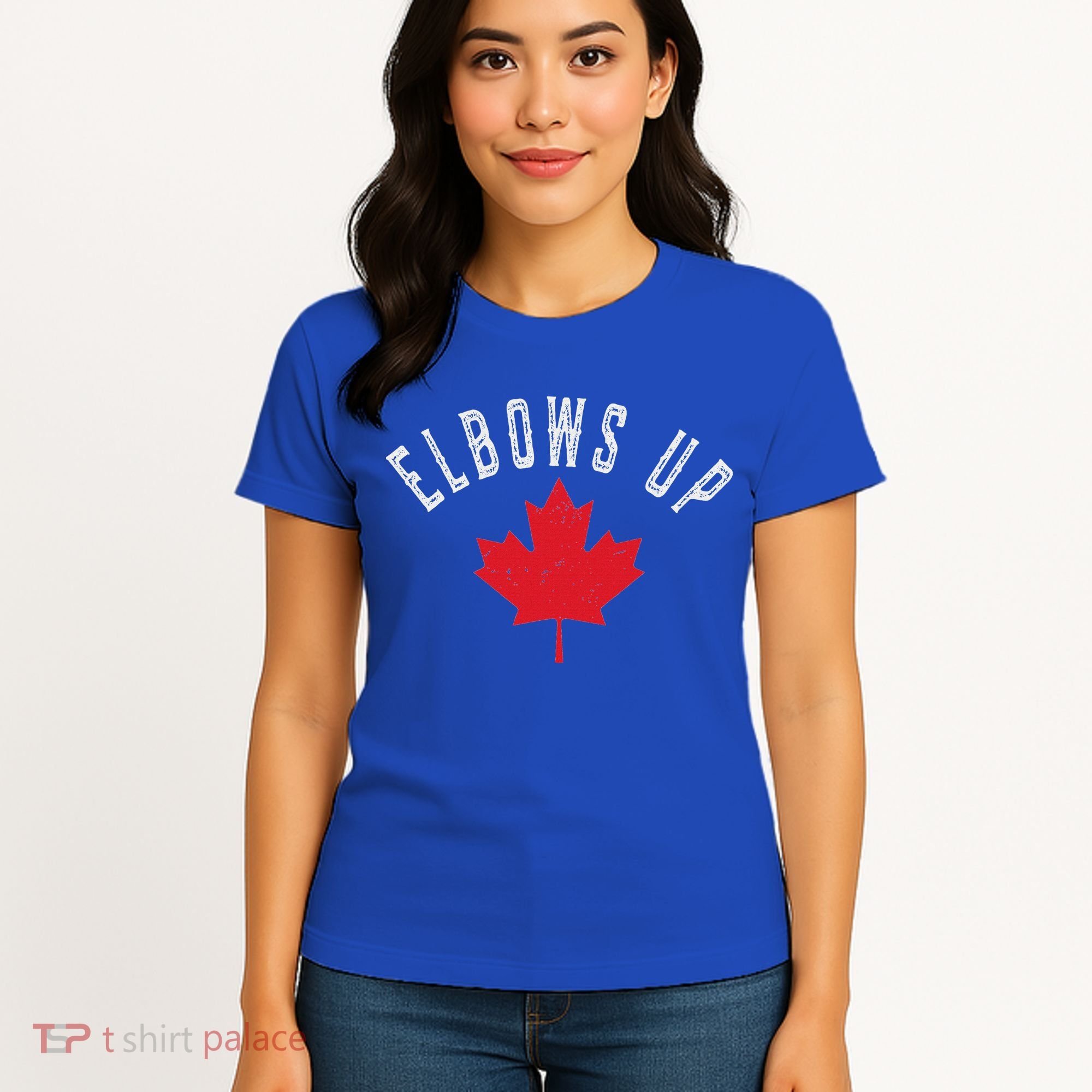 Elbows Up Canada True North Strong And Free Women's T-Shirt