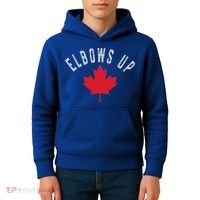 Elbows Up Canada True North Strong And Free Kids Hoodie thumb 4