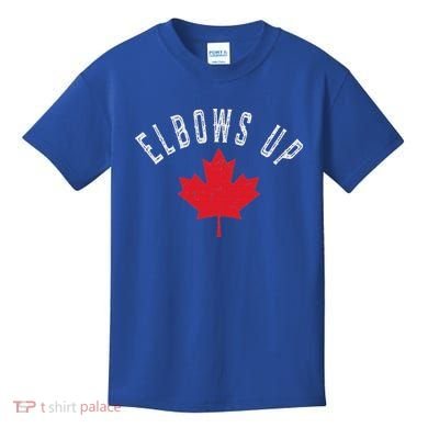 Elbows Up Canada True North Strong And Free Kids T-Shirt