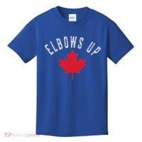 Elbows Up Canada True North Strong And Free Kids T-Shirt thumb 0