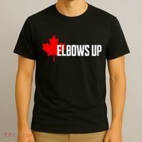 Elbows Up Canada True North Strong And Free Proud Canadian T-Shirt thumb 3
