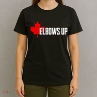Elbows Up Canada True North Strong And Free Proud Canadian T-Shirt thumb 4