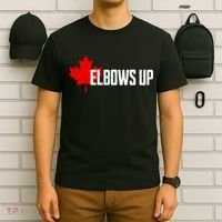Elbows Up Canada True North Strong And Free Proud Canadian T-Shirt thumb 6