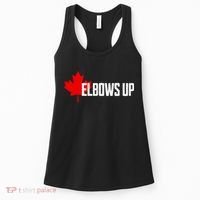 Elbows Up Canada True North Strong And Free Proud Canadian Women's Tank Top thumb 0