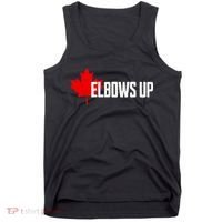 Elbows Up Canada True North Strong And Free Proud Canadian Tank Top thumb 0