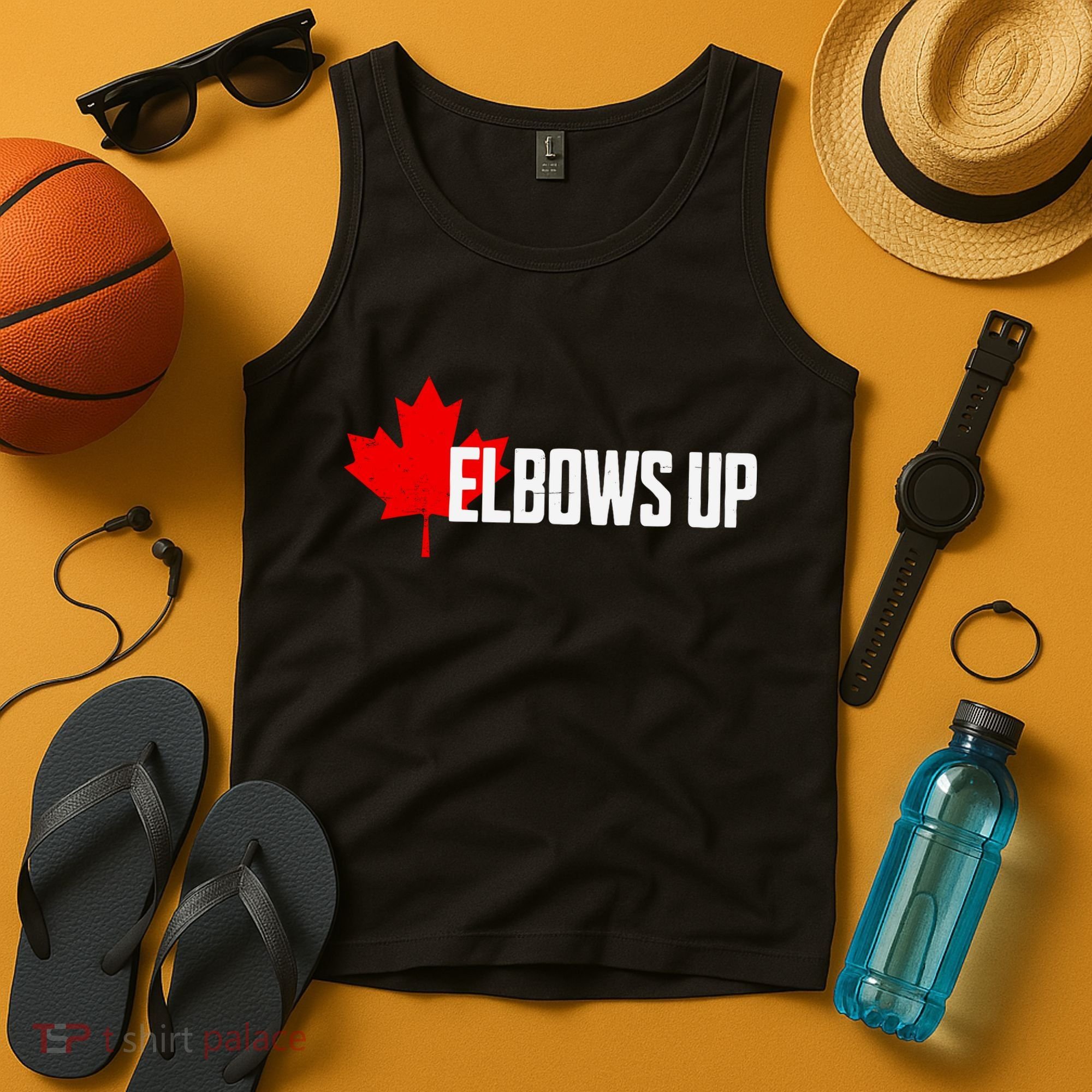 Elbows Up Canada True North Strong And Free Proud Canadian Tank Top