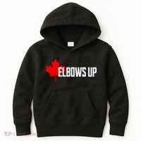 Elbows Up Canada True North Strong And Free Proud Canadian Kids Hoodie thumb 0