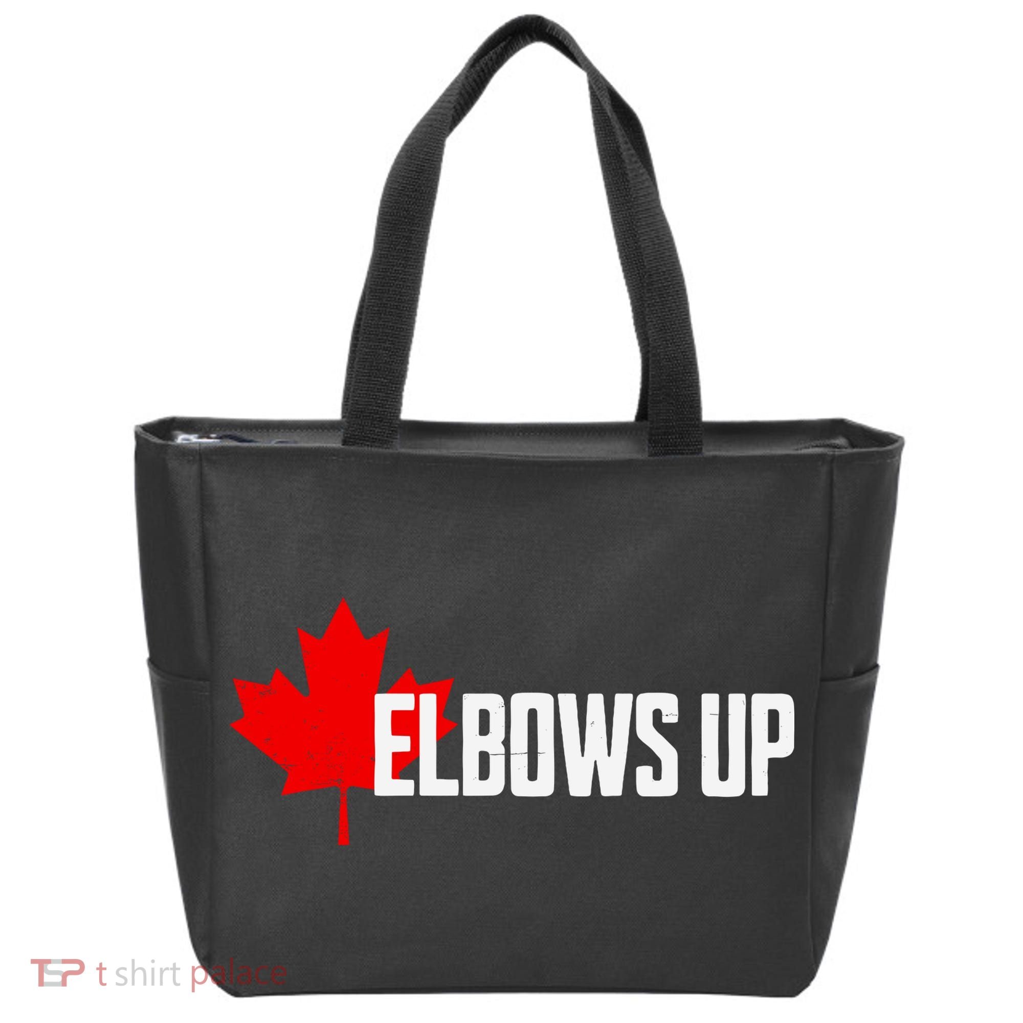Elbows Up Canada True North Strong And Free Proud Canadian Tote Bag