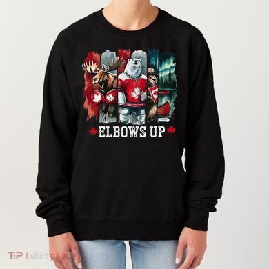 Elbows Up Canada Est 1867 Proud Canadian Strong Canada Women's Sweatshirt