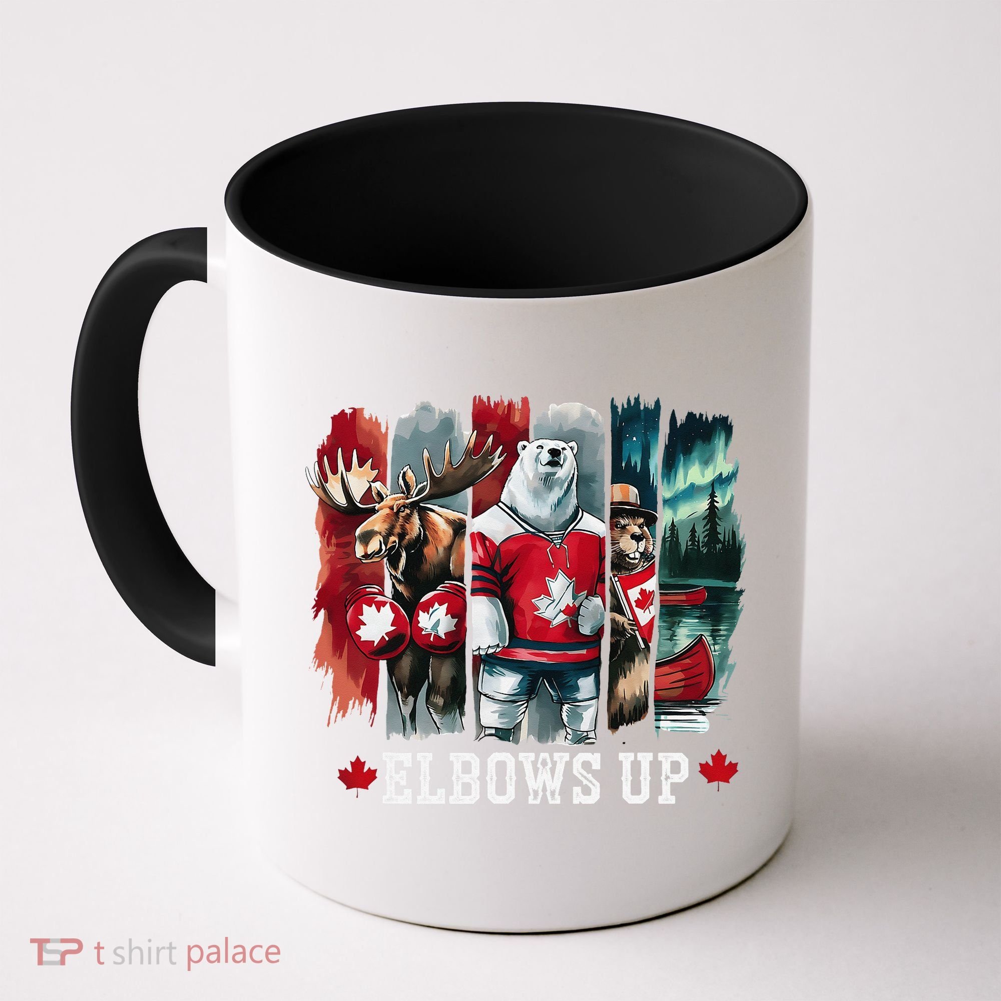 Elbows Up Canada Est 1867 Proud Canadian Strong Canada Coffee Mug