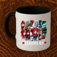 Elbows Up Canada Est 1867 Proud Canadian Strong Canada Coffee Mug thumb 2