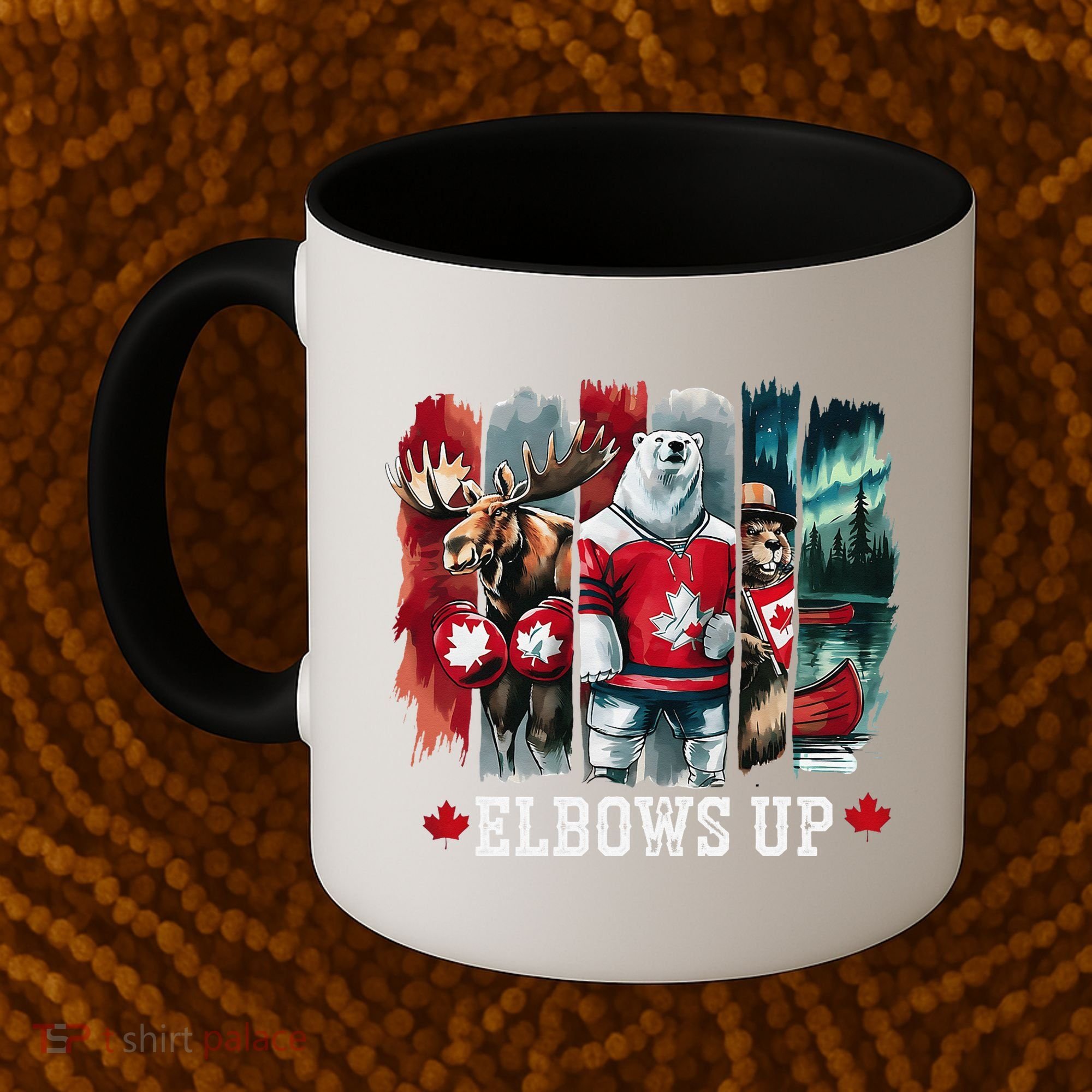 Elbows Up Canada Est 1867 Proud Canadian Strong Canada Coffee Mug