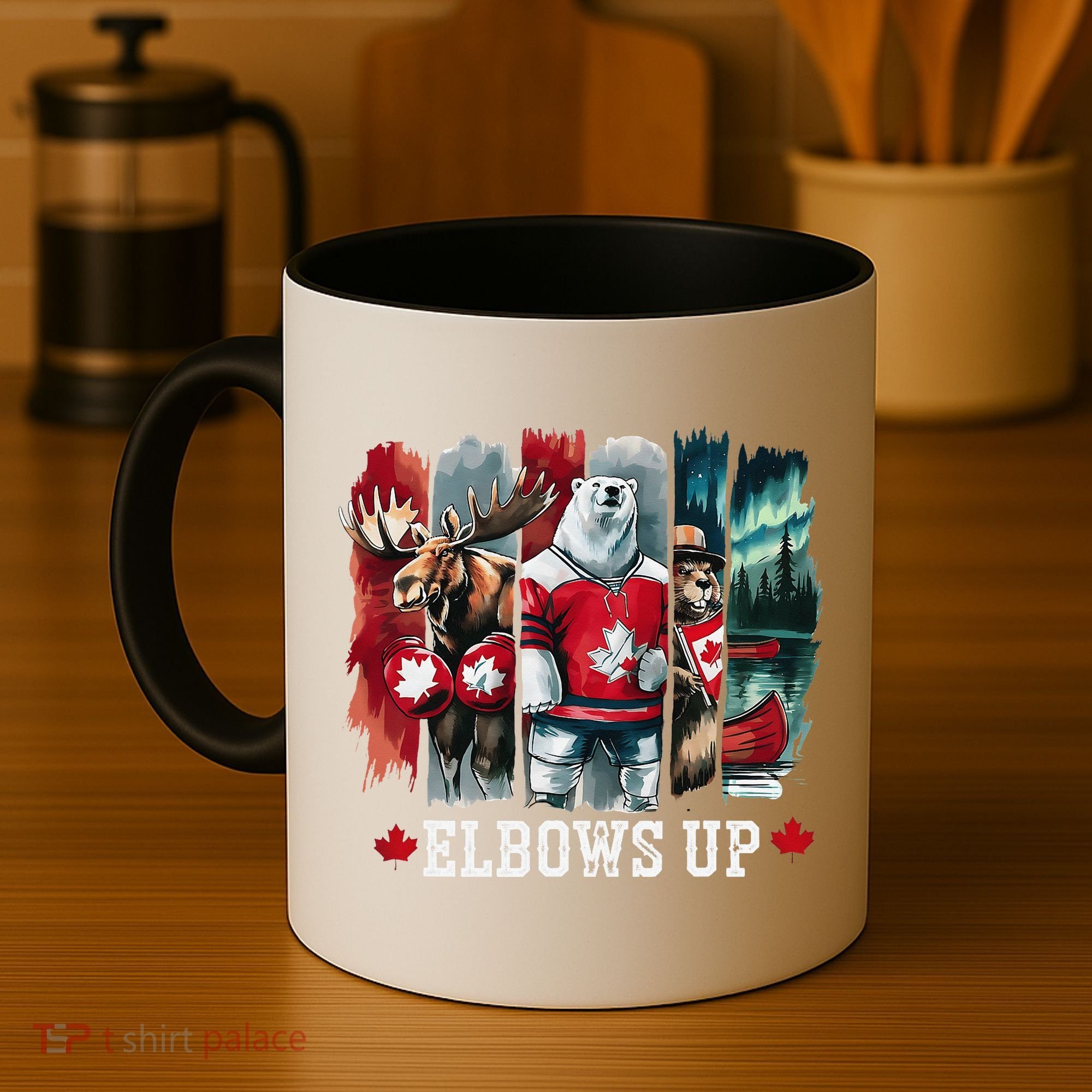 Elbows Up Canada Est 1867 Proud Canadian Strong Canada Coffee Mug