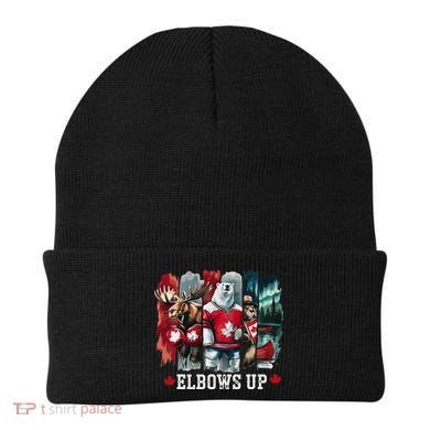 Elbows Up Canada Est 1867 Proud Canadian Strong Canada Beanie