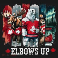 Elbows Up Canada Est 1867 Proud Canadian Strong Canada Toddler Hoodie thumb 2