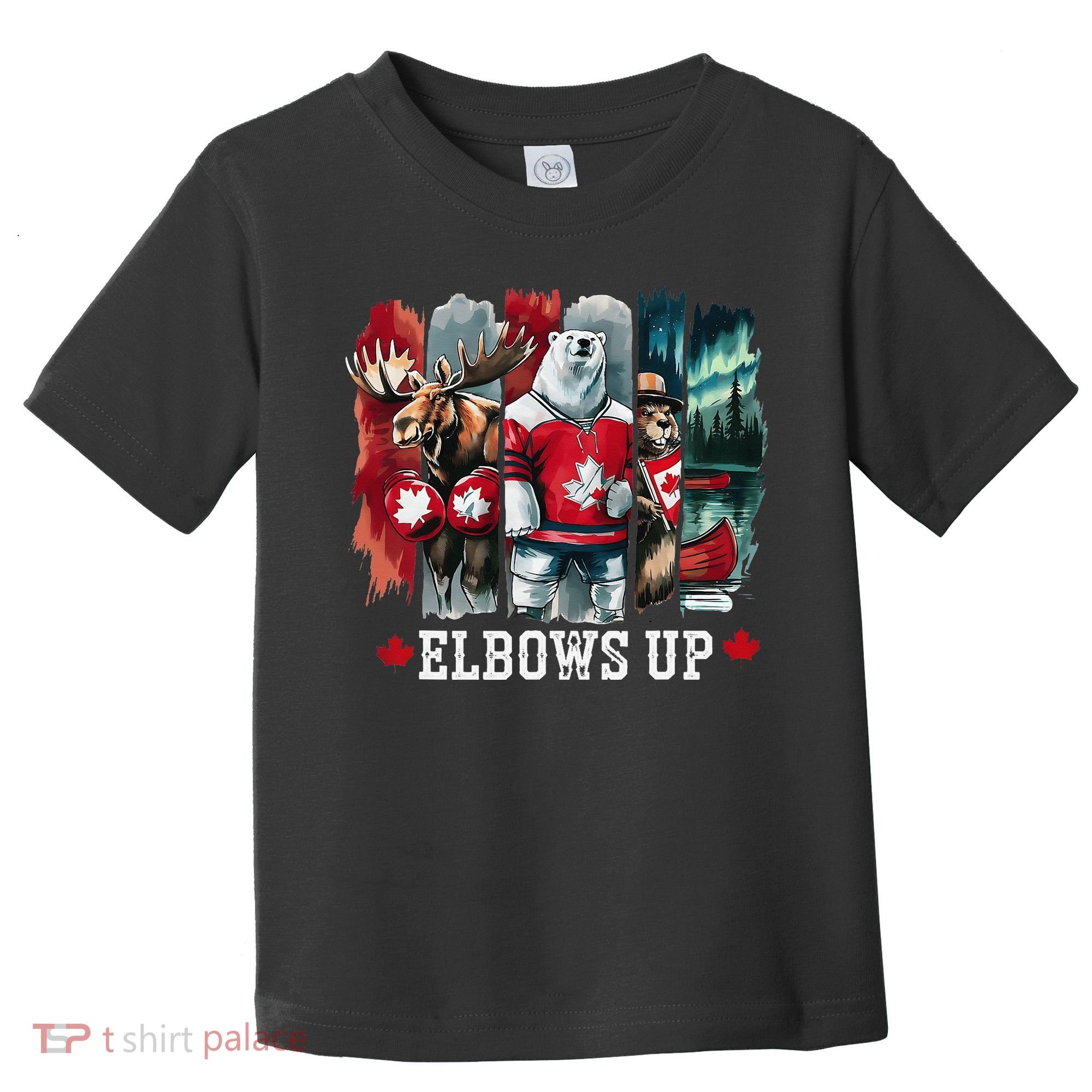 Elbows Up Canada Est 1867 Proud Canadian Strong Canada Toddler T-Shirt