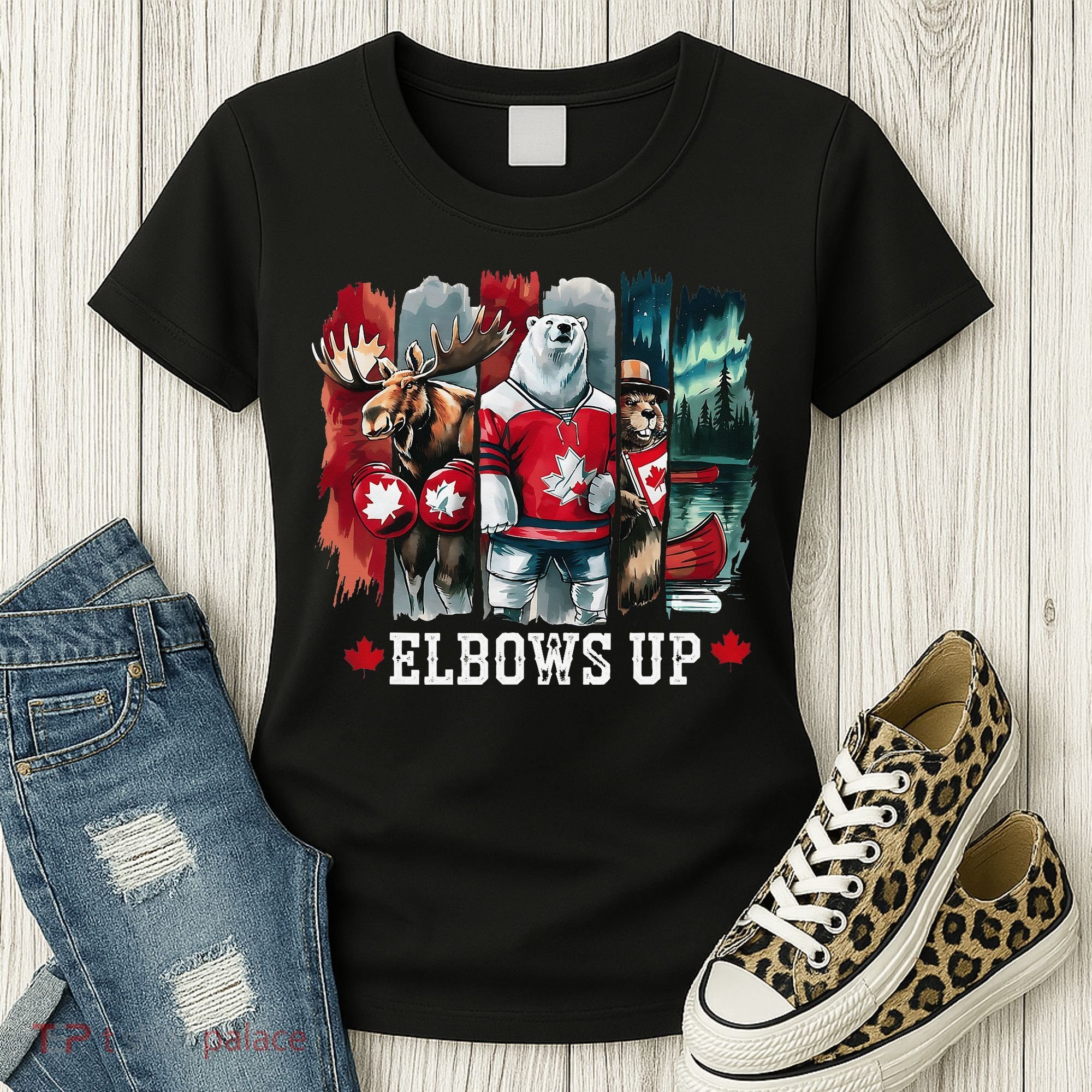 Elbows Up Canada Est 1867 Proud Canadian Strong Canada Women's T-Shirt