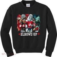 Elbows Up Canada Est 1867 Proud Canadian Strong Canada Kids Sweatshirt thumb 0