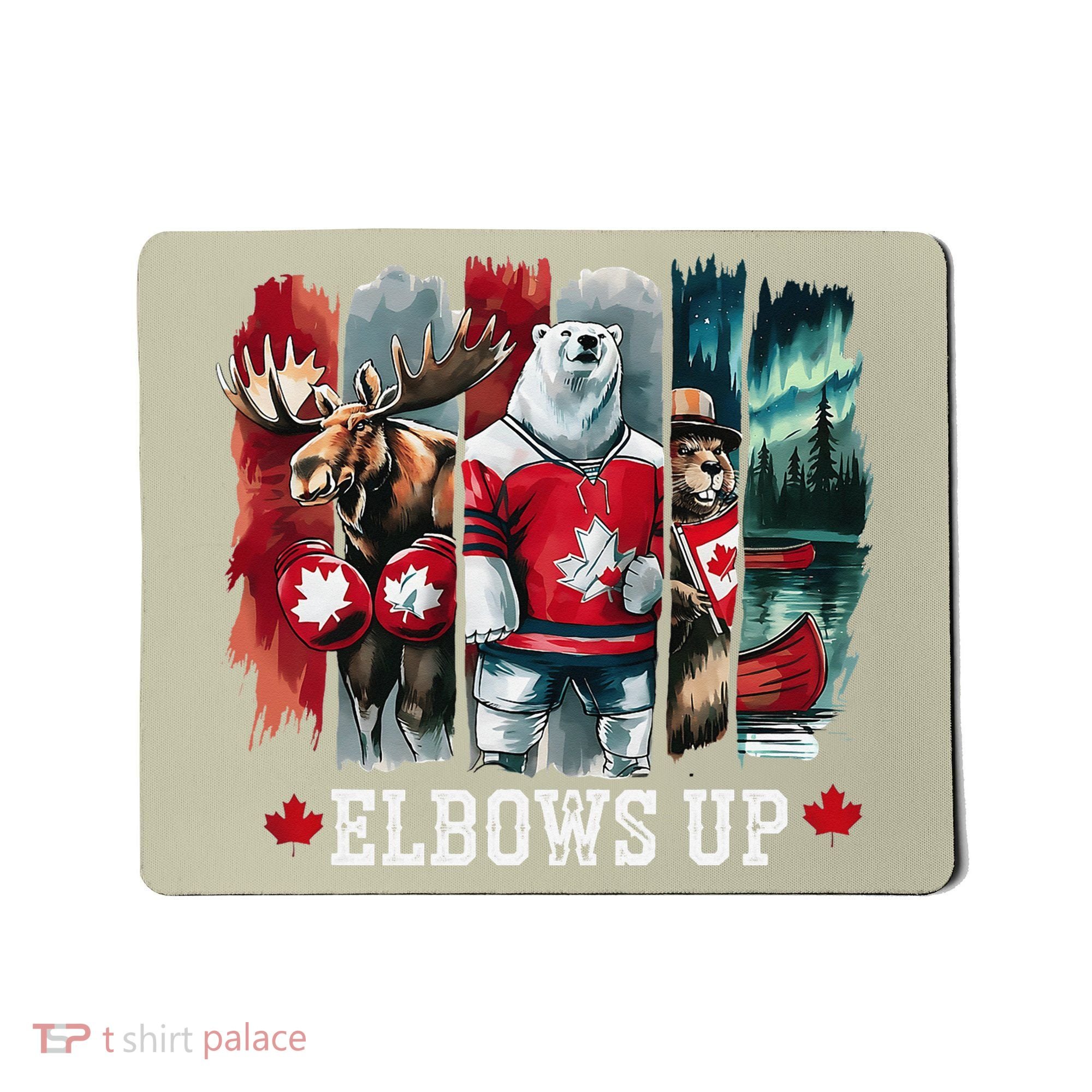 Elbows Up Canada Est 1867 Proud Canadian Strong Canada Mousepad