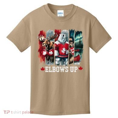 Elbows Up Canada Est 1867 Proud Canadian Strong Canada Kids T-Shirt