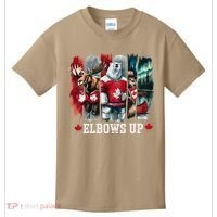Elbows Up Canada Est 1867 Proud Canadian Strong Canada Kids T-Shirt thumb 0