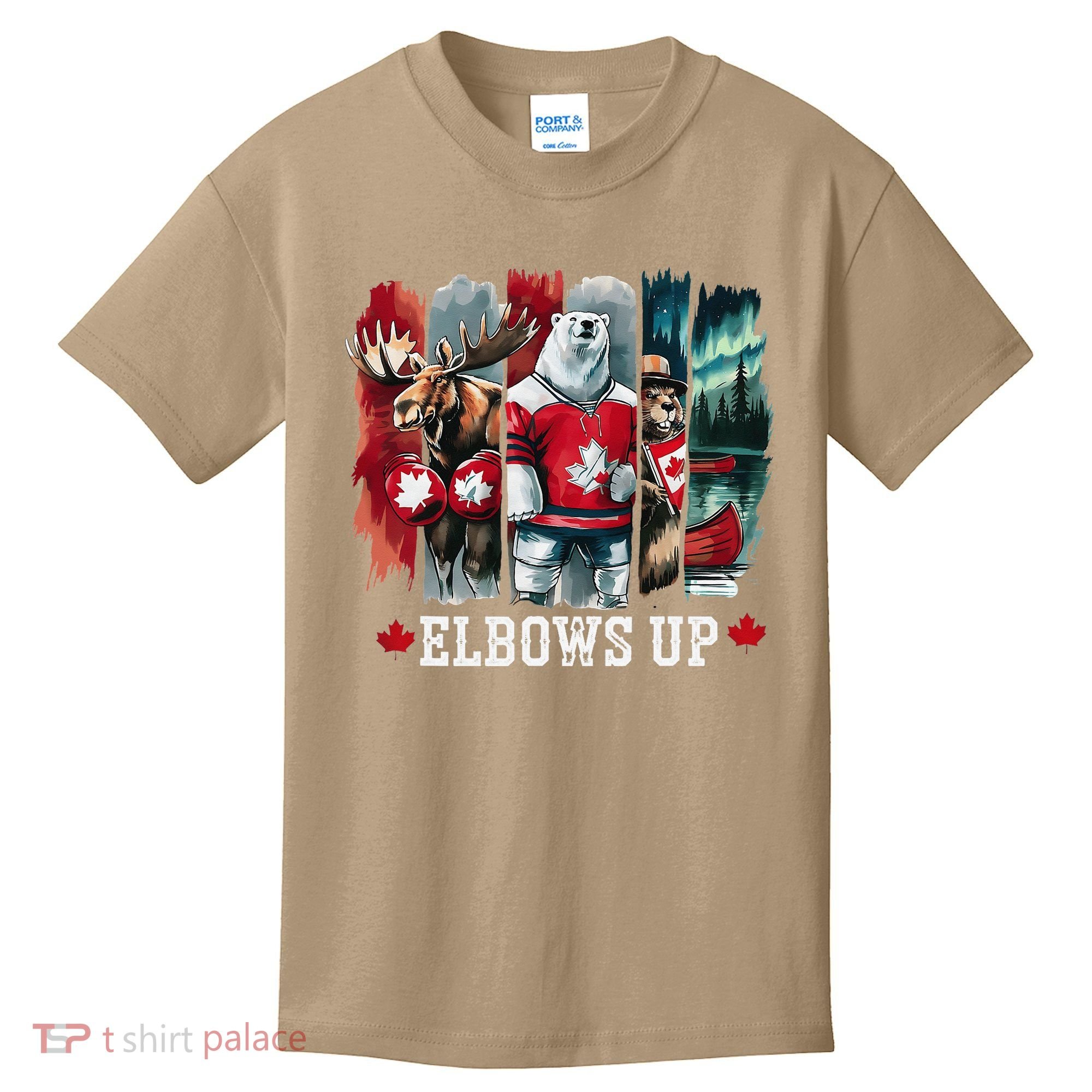 Elbows Up Canada Est 1867 Proud Canadian Strong Canada Kids T-Shirt
