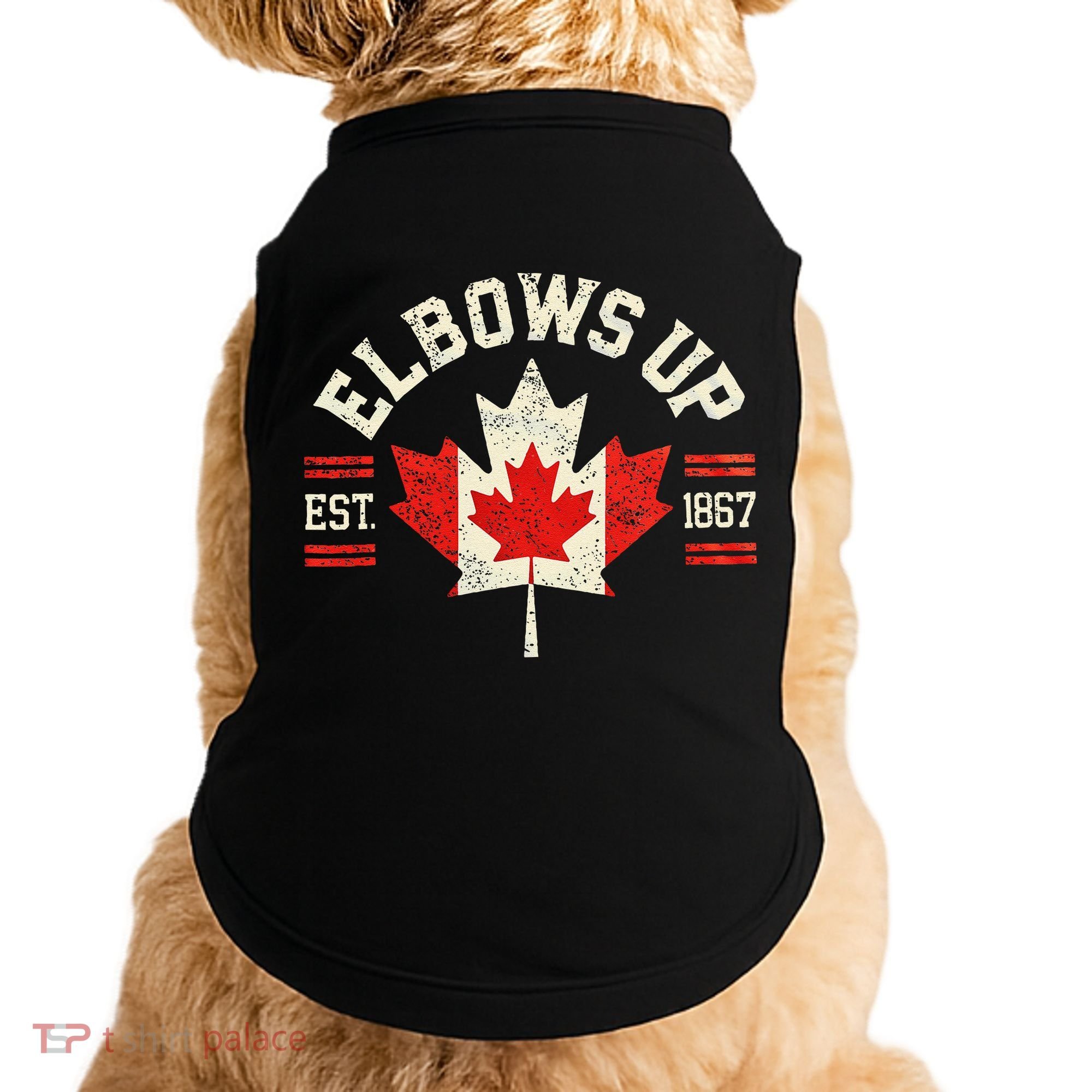 Elbows Up Canada Est 1867 Canadian Strong Canada Doggie Tank
