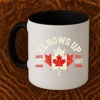 Elbows Up Canada Est 1867 Canadian Strong Canada Coffee Mug thumb 2