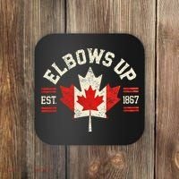 Elbows Up Canada Est 1867 Canadian Strong Canada Coaster thumb 0