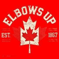 Elbows Up Canada Est 1867 Canadian Strong Canada Santa Hat thumb 1