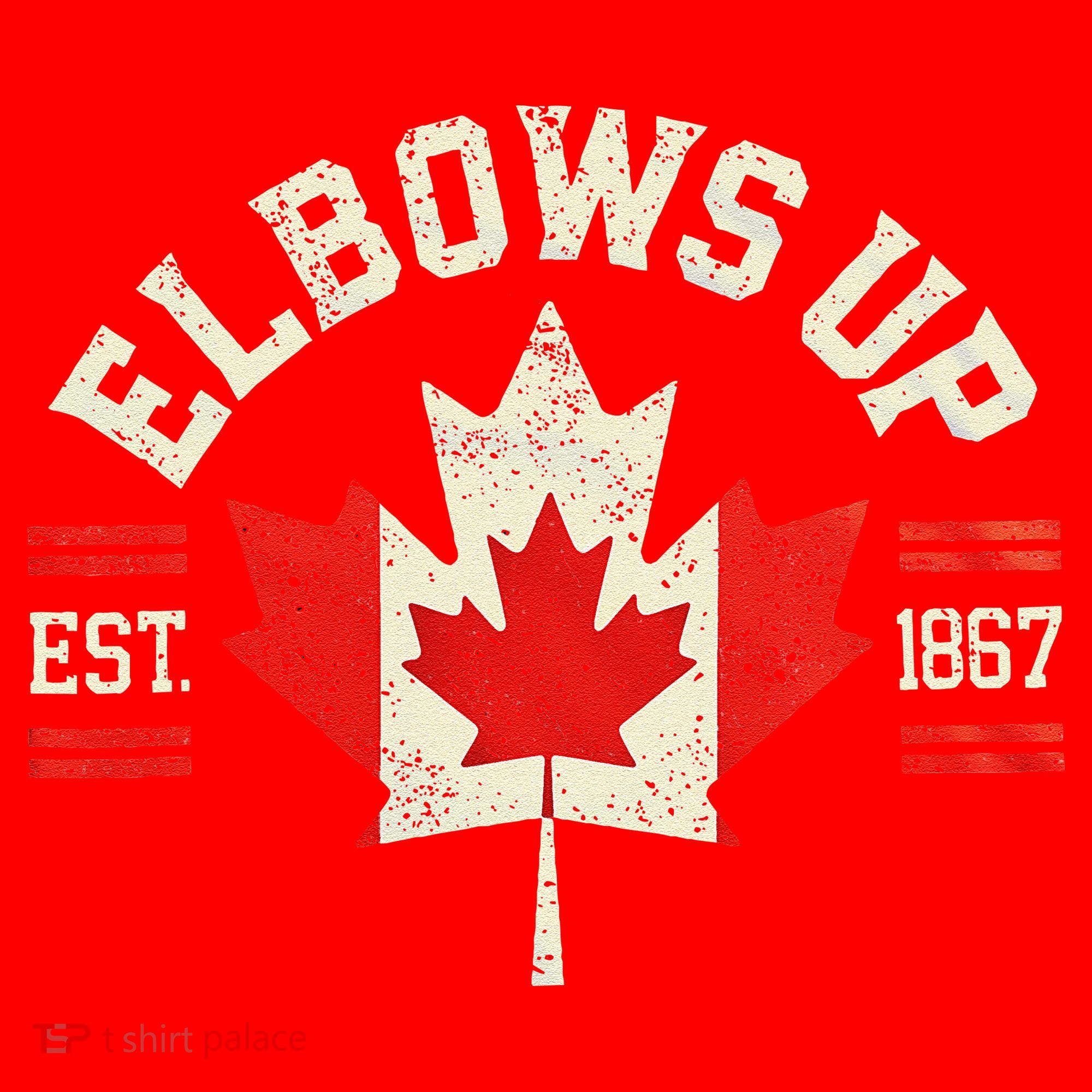 Elbows Up Canada Est 1867 Canadian Strong Canada Santa Hat